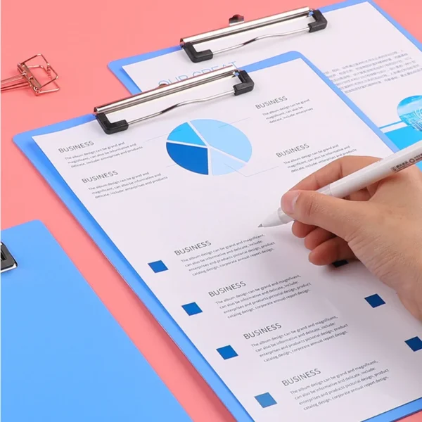 1pc A4 Clipboard Staff Workers Teachers Writing Board Pad for Office - Image 2