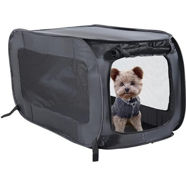 Portable, Collapsible, Pop Up Travel Pet, Cat and Dog Kennel,24.0" L x 16.6" W x 16.0" H - Image 3