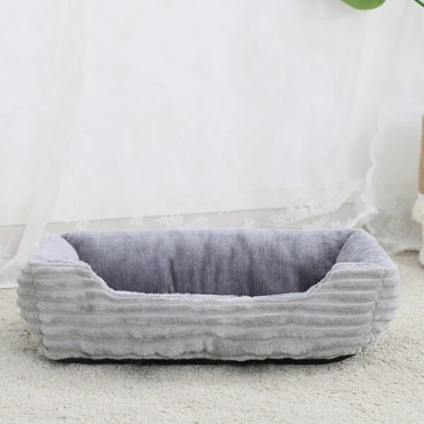 Plush Square Pet Bed for Dogs and Cats - Image 4