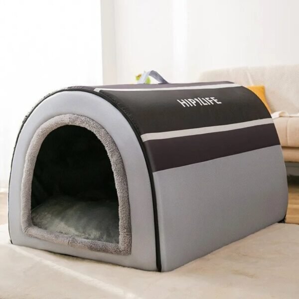 Foldable Winter Warm Dog House Bed for Small and Medium-sized Dogs - Image 3
